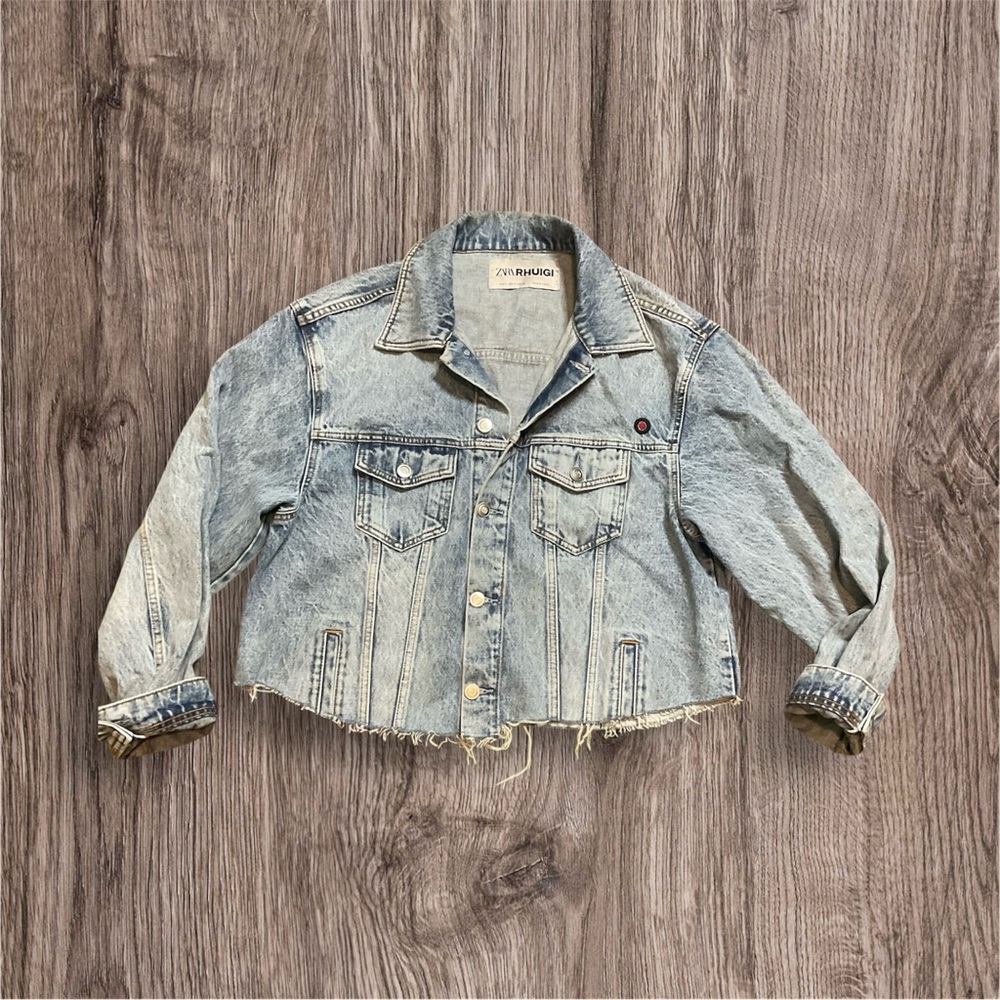 Zara Rhuigi Light Blue Crop Denim